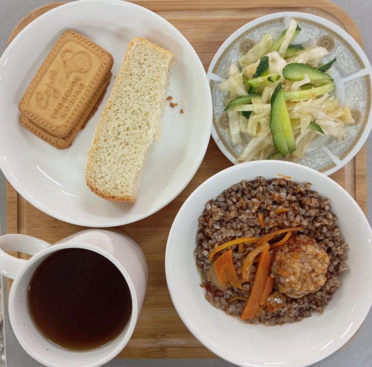 10.02.2025 ж тегін ыстық тамақтанатын білім алушылардың ас мәзірі.